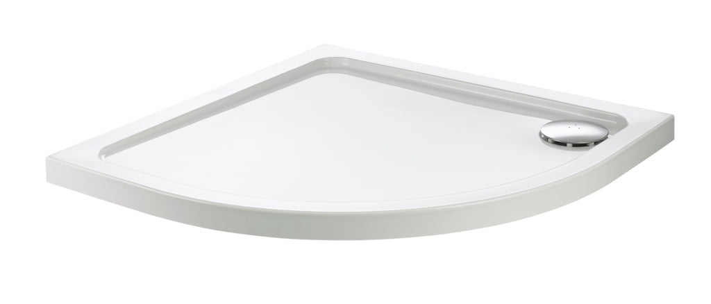 Supa Plumb High Wall Abs Cap Quad Stone Resin Shower Tray 900 X 900 X 80mm