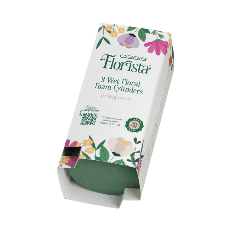 Oasis Ideal Floral Foam Cylinder 8 X 6cm