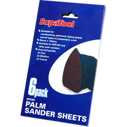 Supa Tool Palm Sander Sheets 6 Piece