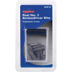 Supa Tool Pozi No.3 Screwdriver Bits