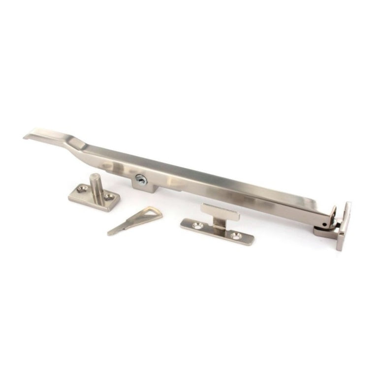 Securit Locking Casement Stay Brushed Nickel 250mm Pack Of 5