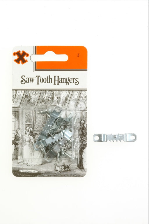 X Saw Tooth Hangers Zinc Plated (Blister Pack)