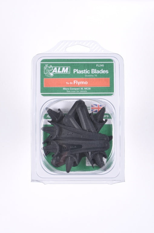 Alm Plastic Blades With Half Moon Mounting Pack Of 10