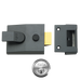 Yale P85 & P89 Deadlocking Nightlatch - Grey / Satin Chrome Cylinder