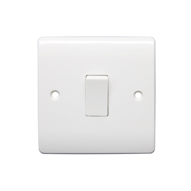 Securlec 1 Gang 2 Way Light Switch Round Edge