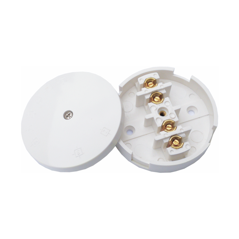 Securlec 4 Terminal Junction Box White 20 A 80mm