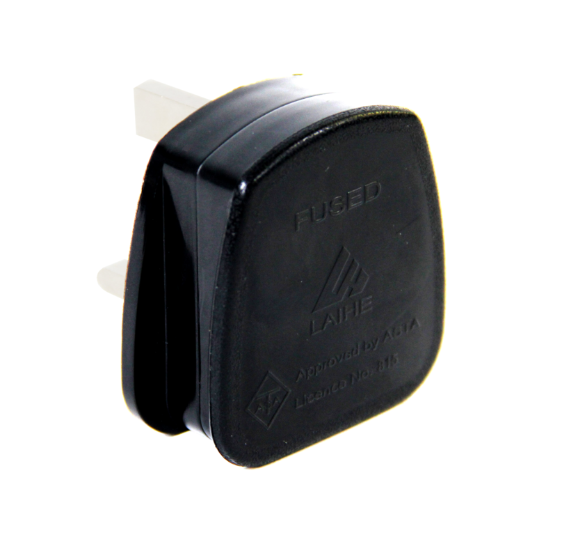 Securlec 3 Pin Nylon Bs Plug, Fused 13 A Black Display Box