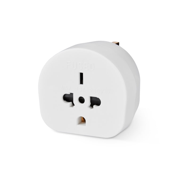 Securlec Travel Adaptor For Visitors To The Uk Bubble Packed