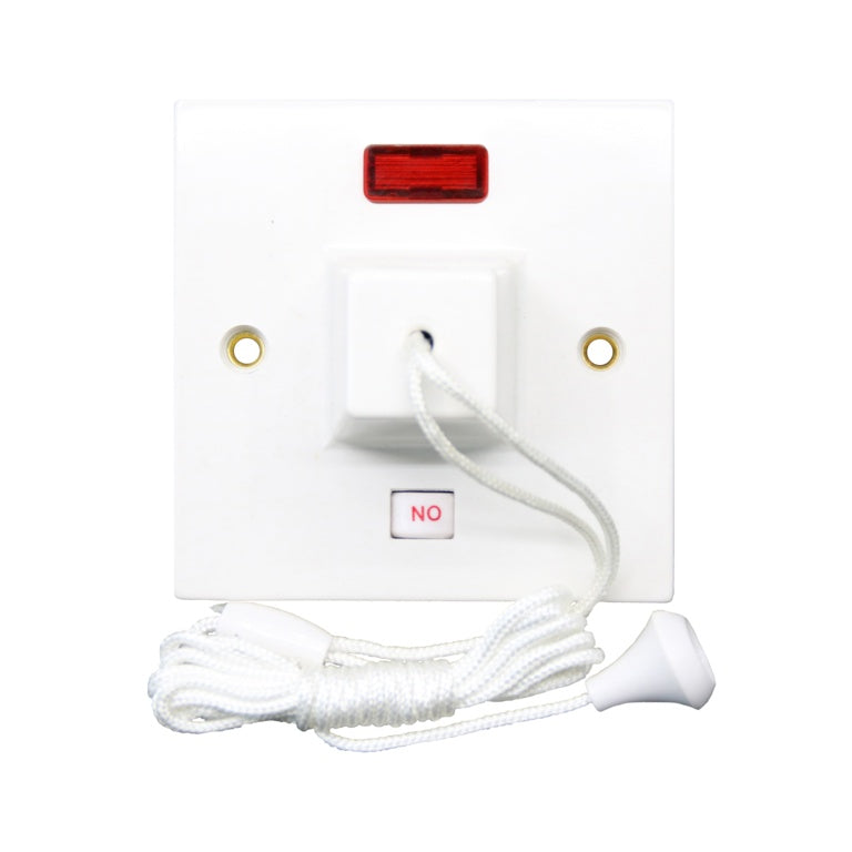 Securlec 1 Gang Ceiling Switch With Neon Round Edge