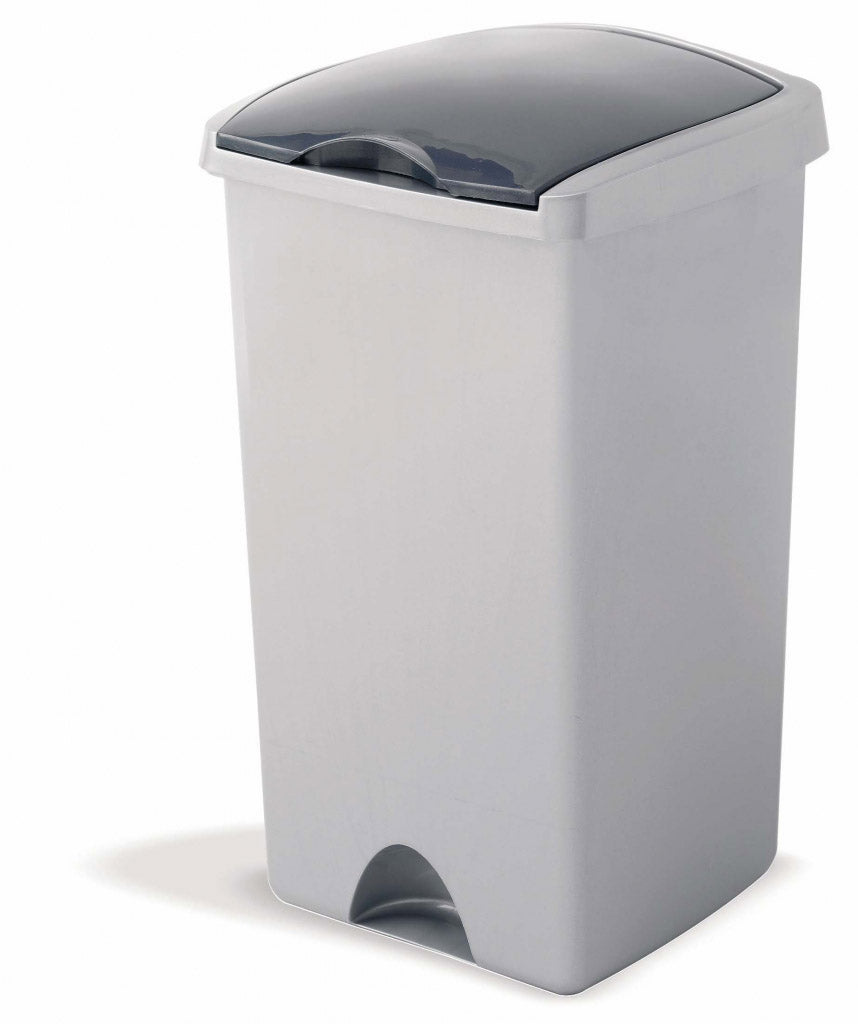 Addis Lift Top Bin 48 L Metallic