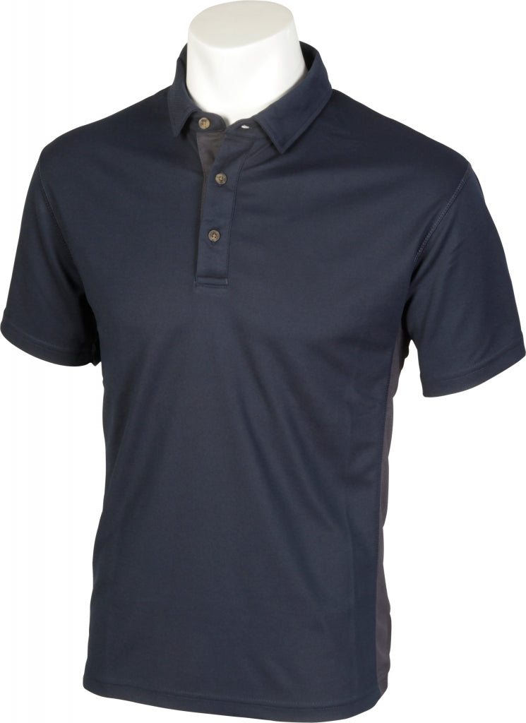 Glenwear Oriole Unisex Breathable Polo Shirt Xxl Navy/Grey