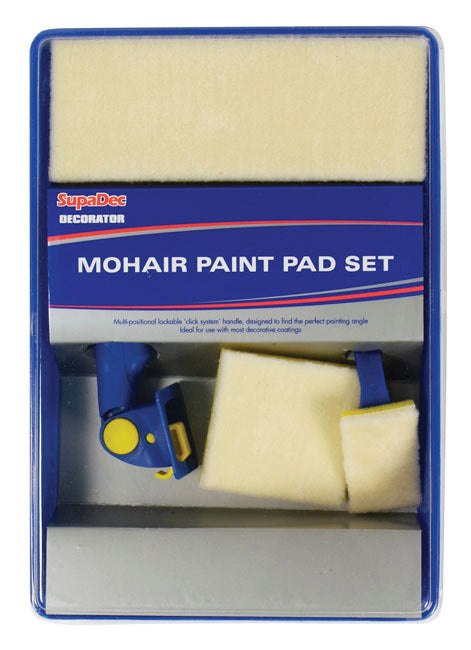 Supa Dec Decorator Mohair Paint Pad Set 5 Piece