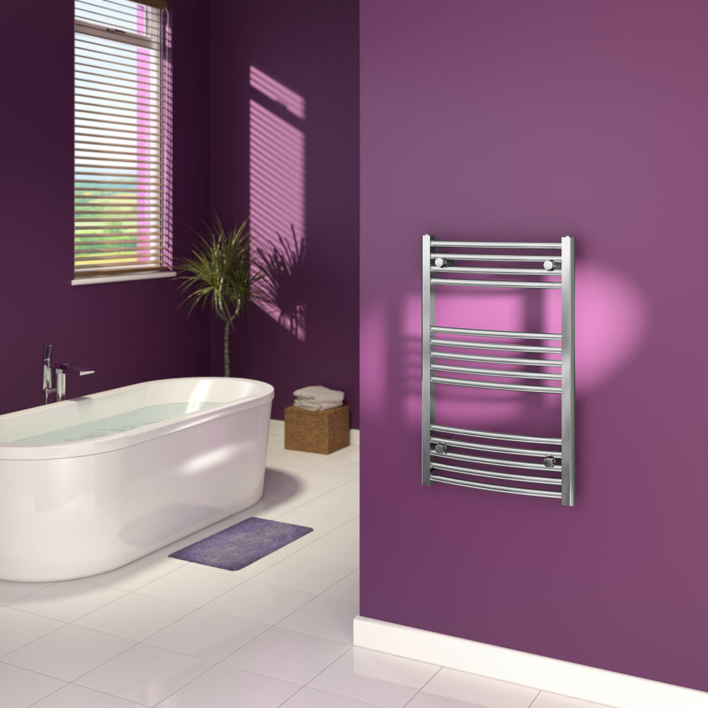 Supa Plumb Chrome Curved Towel Rail 500 X 1200mm