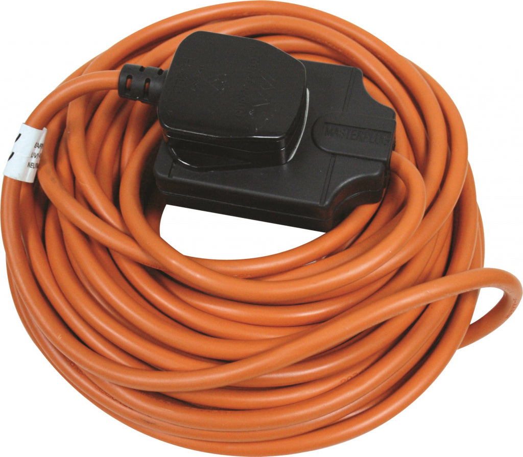 Masterplug Outdoor Heavy Duty Cable Reel Orange 10m 1 Gang