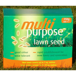 Johnsons Lawn Seed Multi Purpose 250g Carton Patch Pack