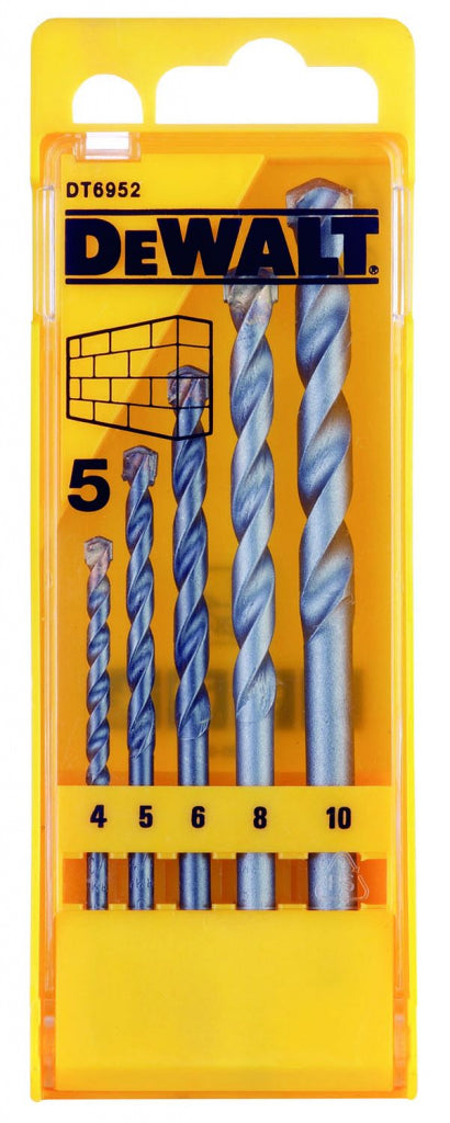 De Walt Masonry Bit Set 5 Piece