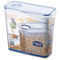 Locknlock Rectangular Storage Container with Flip Top Lid Clear/Blue
