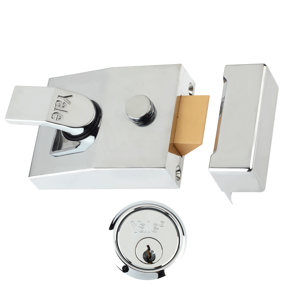 Yale P85 & P89 Deadlocking Nightlatch - Chrome