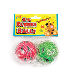 Pets At Play Rubber Balls 2 Pack