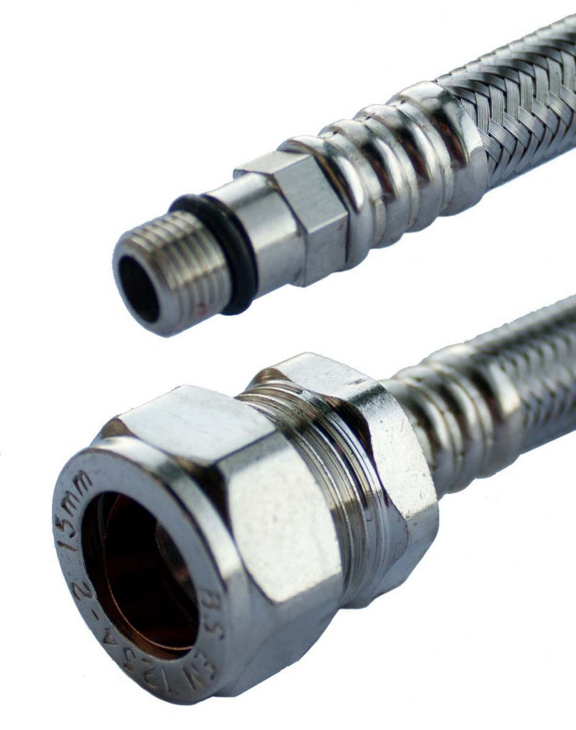 Oracstar Flexible Tap Connector Pair 15mm X 10mm X 30cm