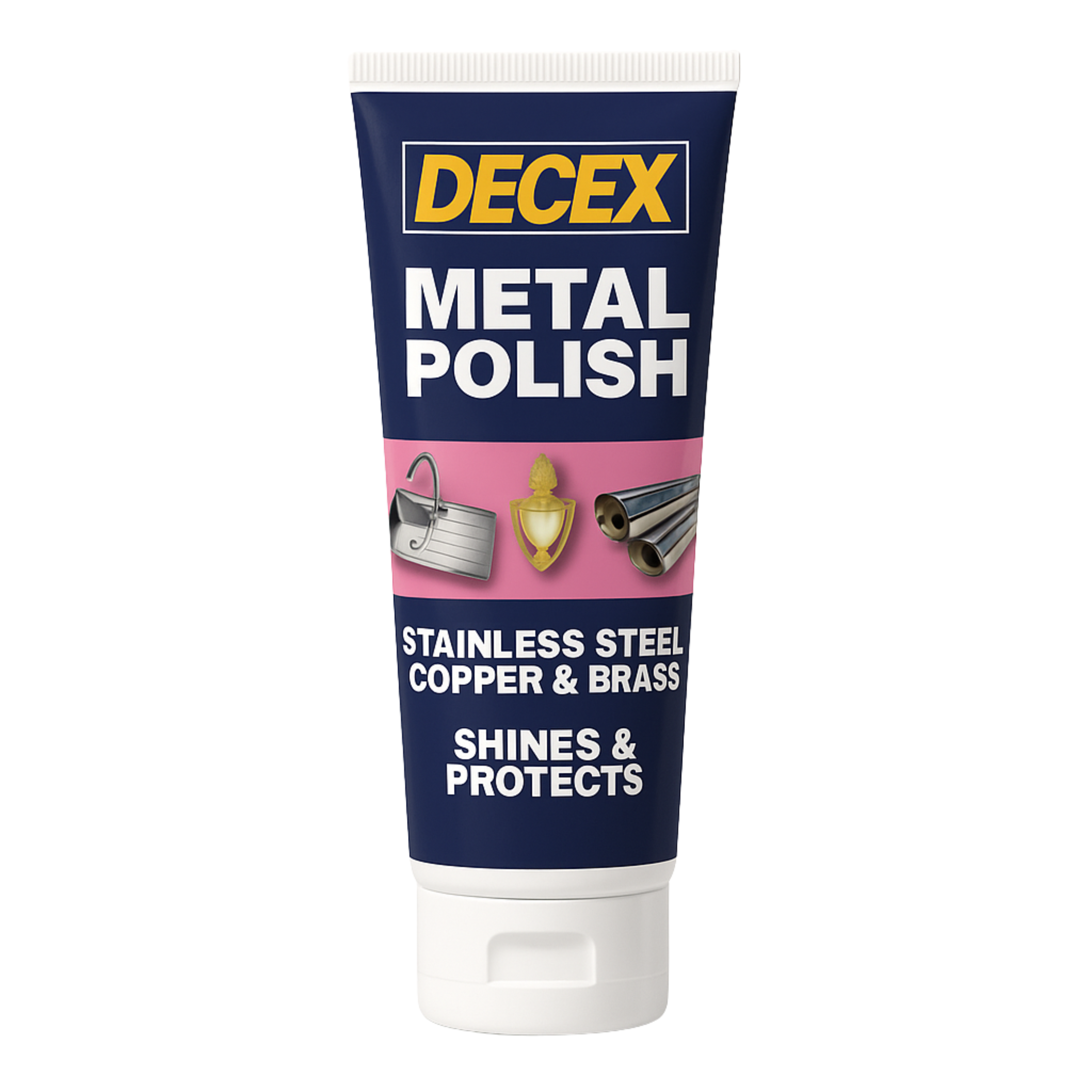 Decex Metal Polish for Stainless Steel, Copper & Brass - 75ml