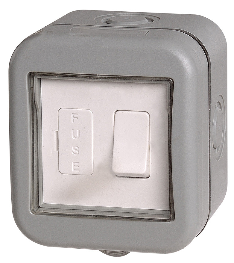 Bg Weatherproof Ip55 1 Gang Switched Fused Connection Unit