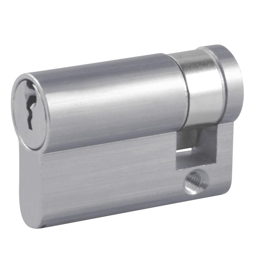 Yale 10026 Euro Half Cylinder - Nickel Plated MEB