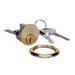 Yale 1109 Rim Cylinder - Polished Brass / Keyed Alike