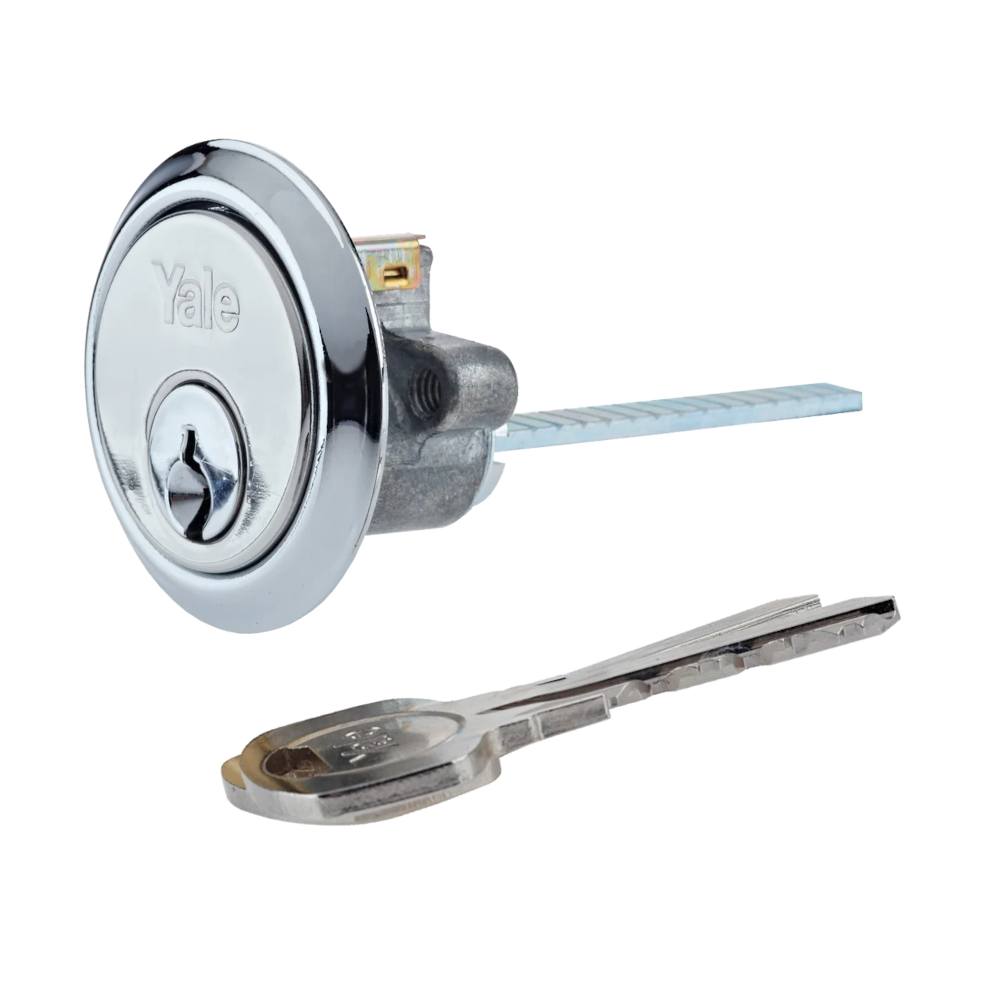 Yale 1109 Rim Cylinder - Satin Chrome / Keyed Alike