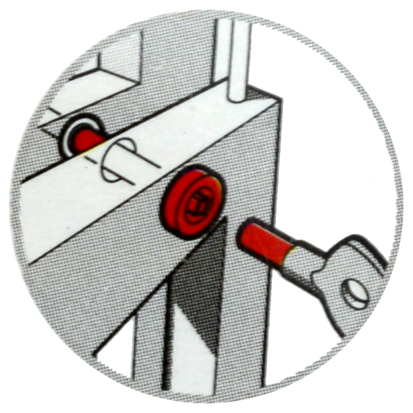 YALE 8013 Sash Window Bolt Polished Brass