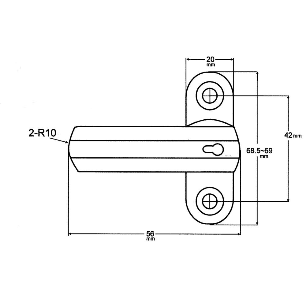 Yale 8K103 Sash Stopper White
