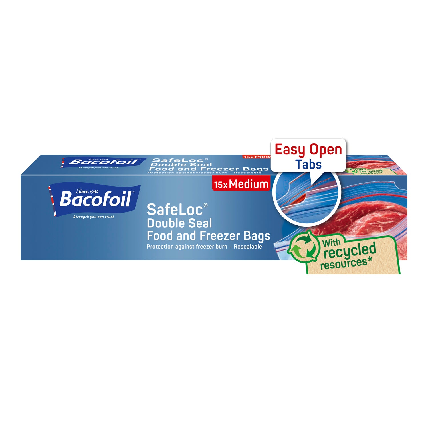 Bacofoil Freezer Bags Medium 3 L Pack Of 15